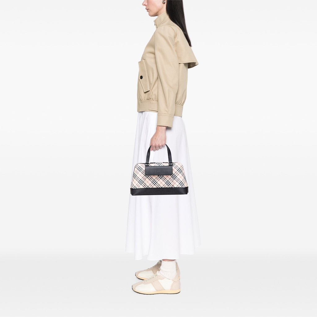 Burberry Nova Check Canvas Handbag - Image 14