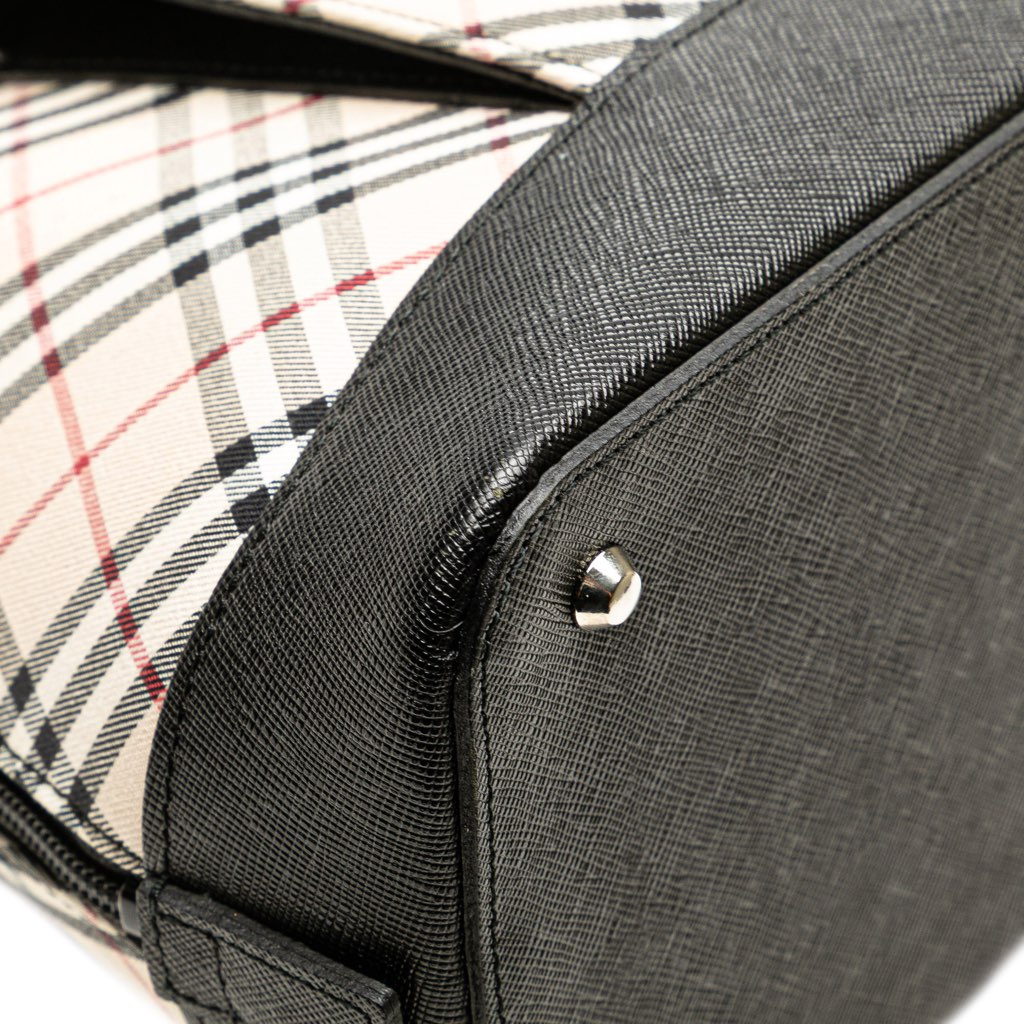 Burberry Nova Check Canvas Handbag - Image 12
