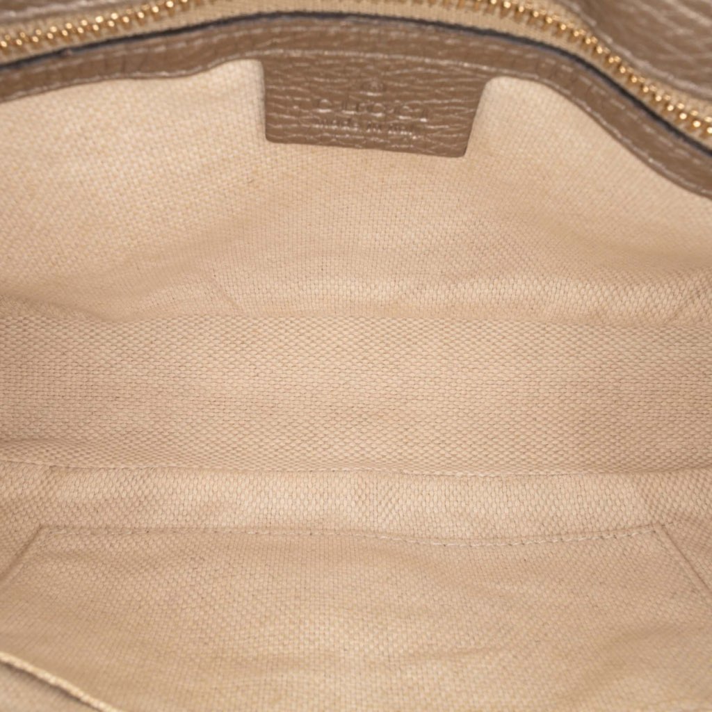 Gucci Medium Metallic Leather Soho Chain Flap Crossbody - 4