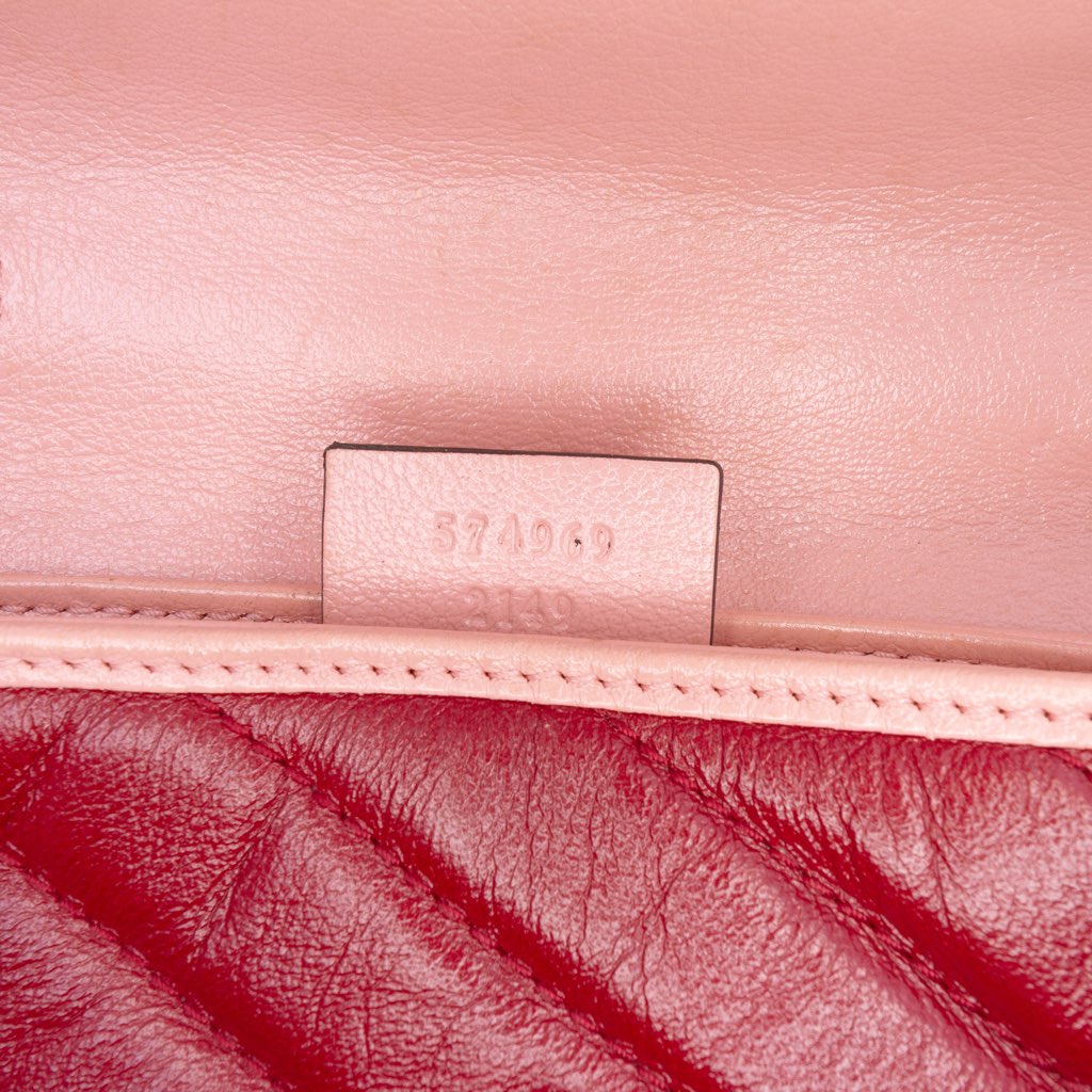 Gucci Super Mini GG Marmont Matelasse Leather Torchon Flap Crossbody - 5