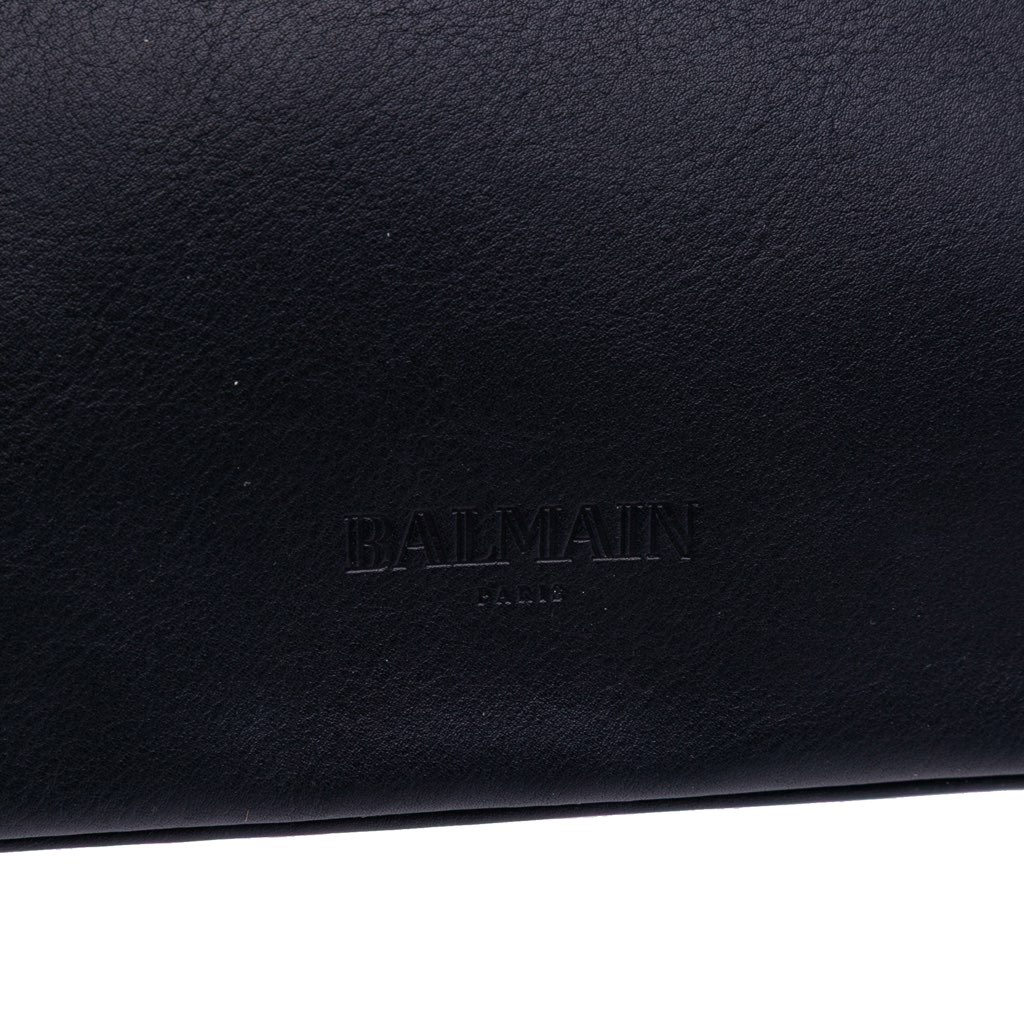 Balmain Leather Logo Clutch - 5