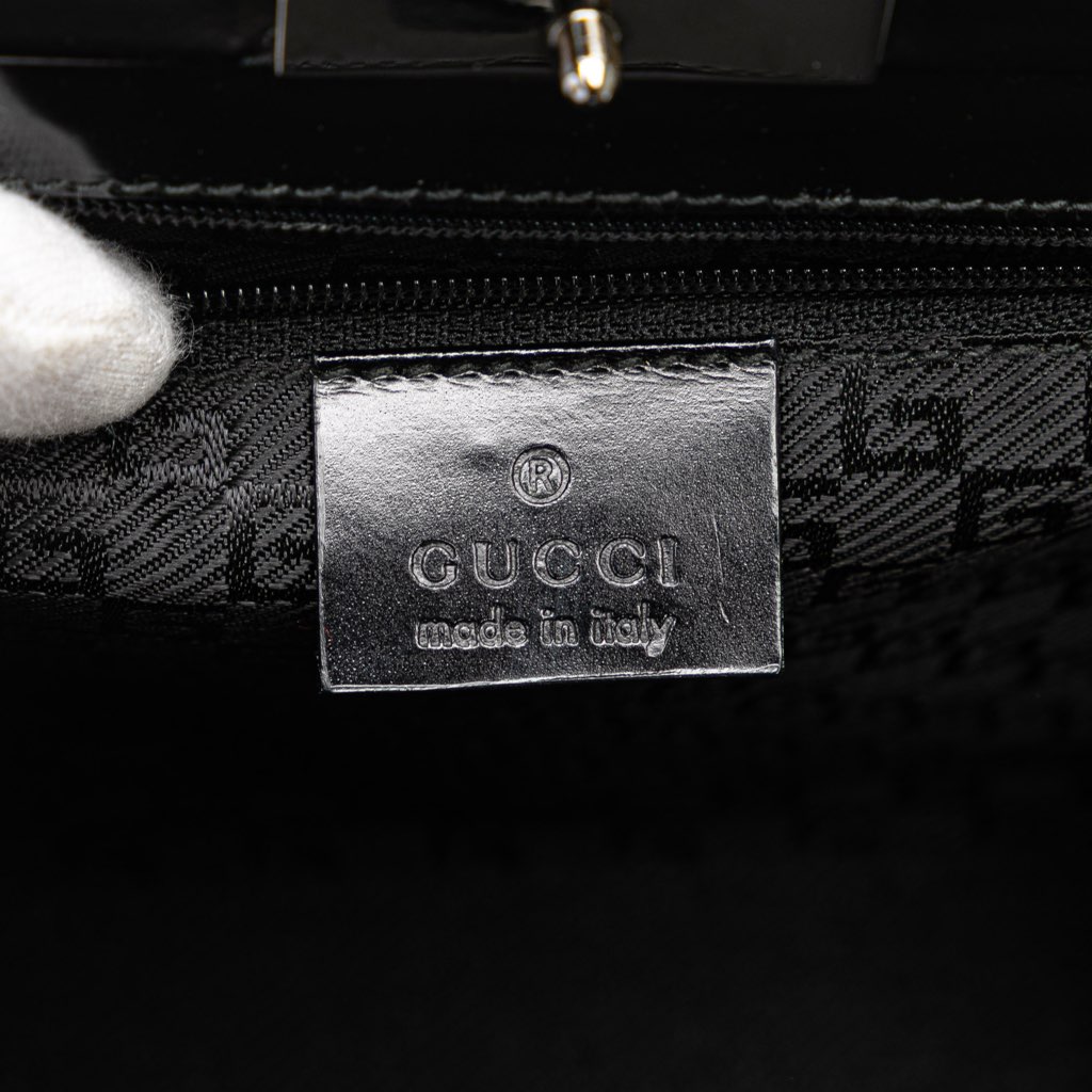 Gucci Patent Frame Handbag - 5