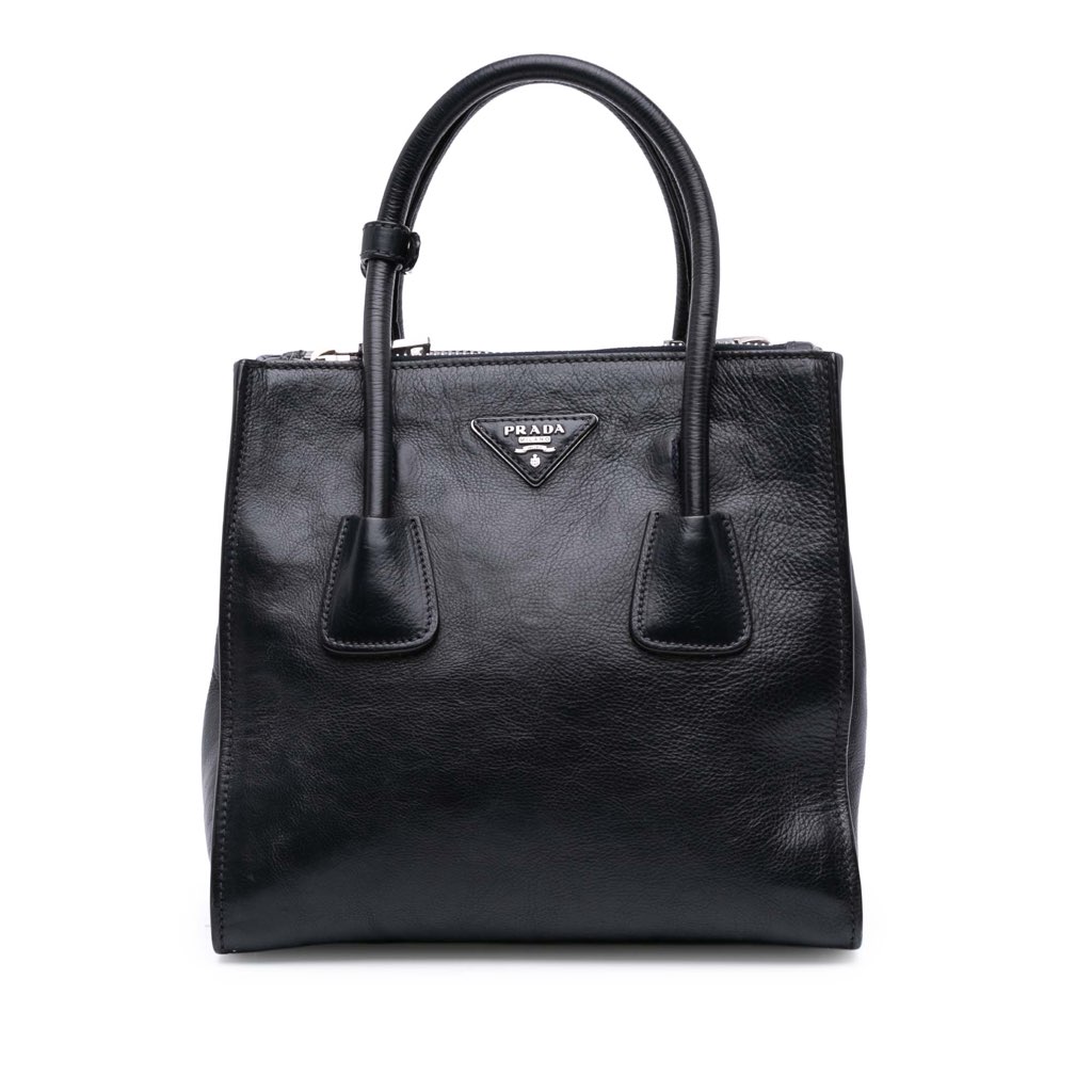 Prada Glace Calf Twin Pocket Satchel