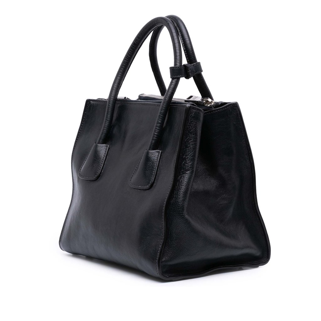 Prada Glace Calf Twin Pocket Satchel - 2