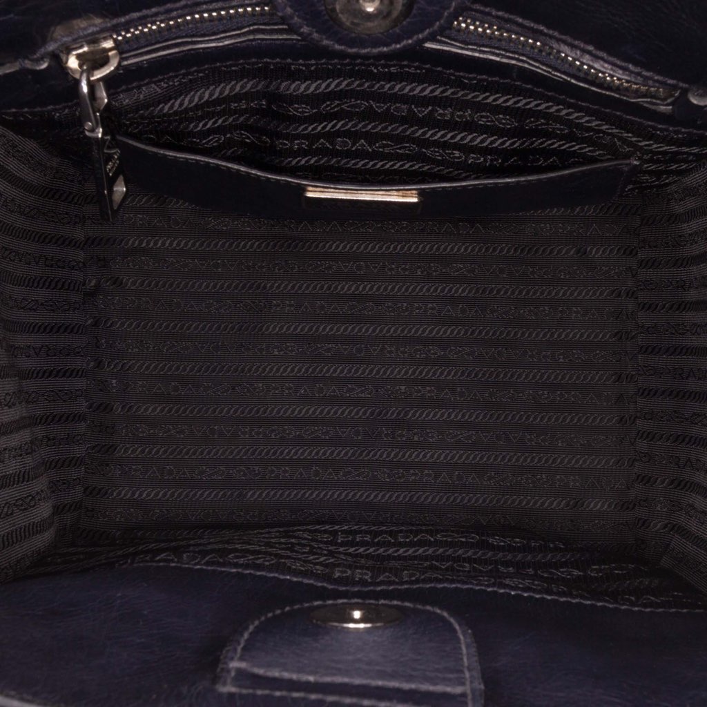 Prada Glace Calf Twin Pocket Satchel - 4