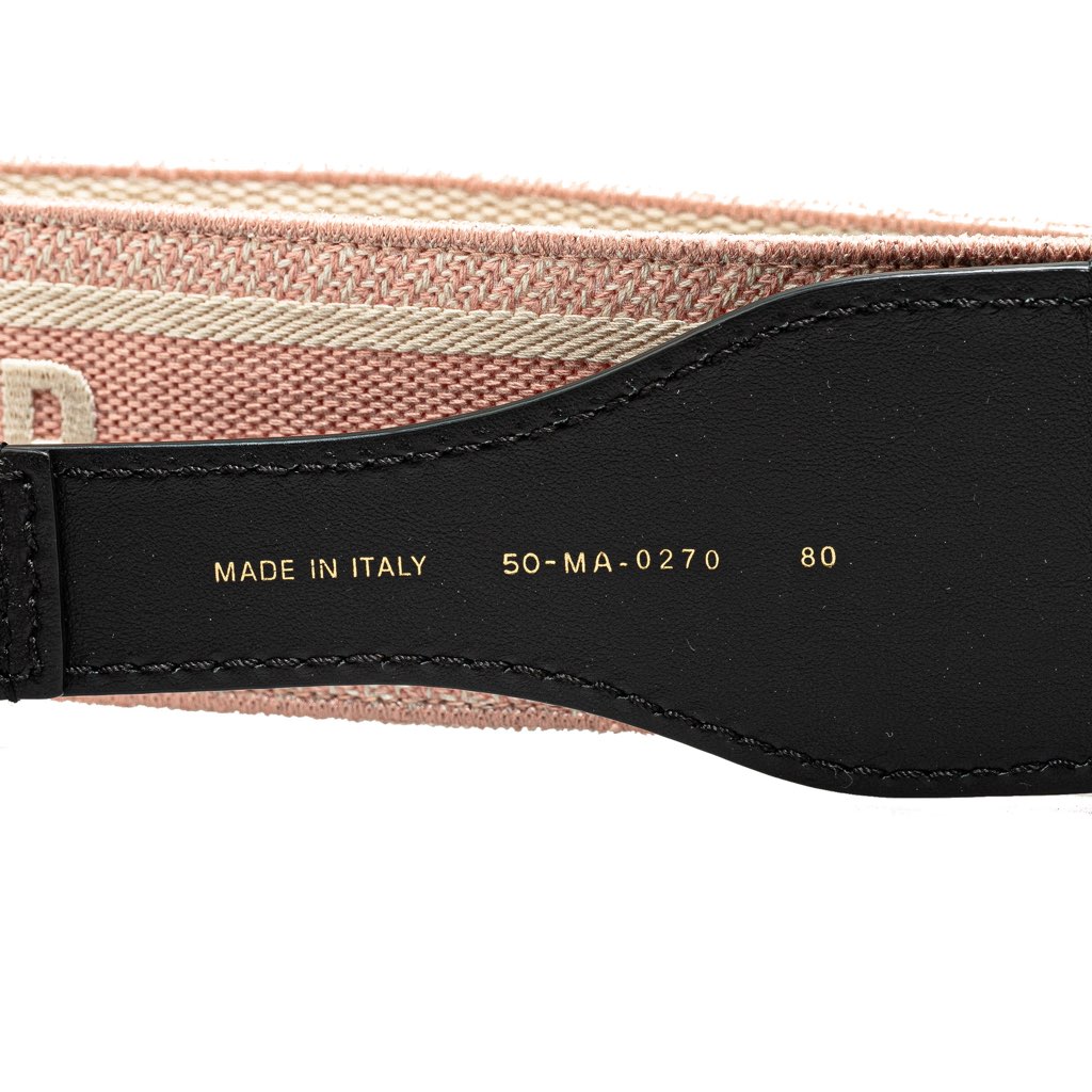 Dior Wide Embroidered Canvas Waist Belt - 5