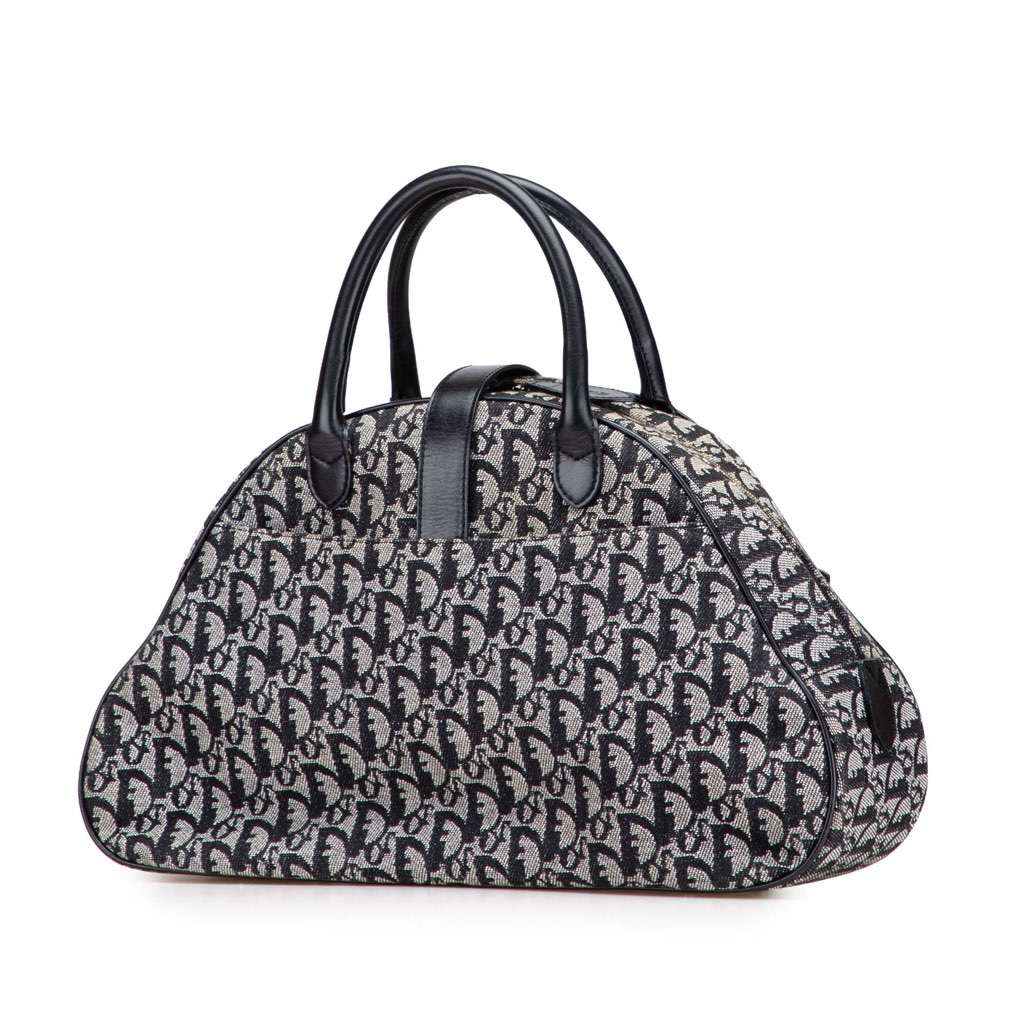 Dior Diorissimo Canvas Double Saddle Bowler Bag - 2