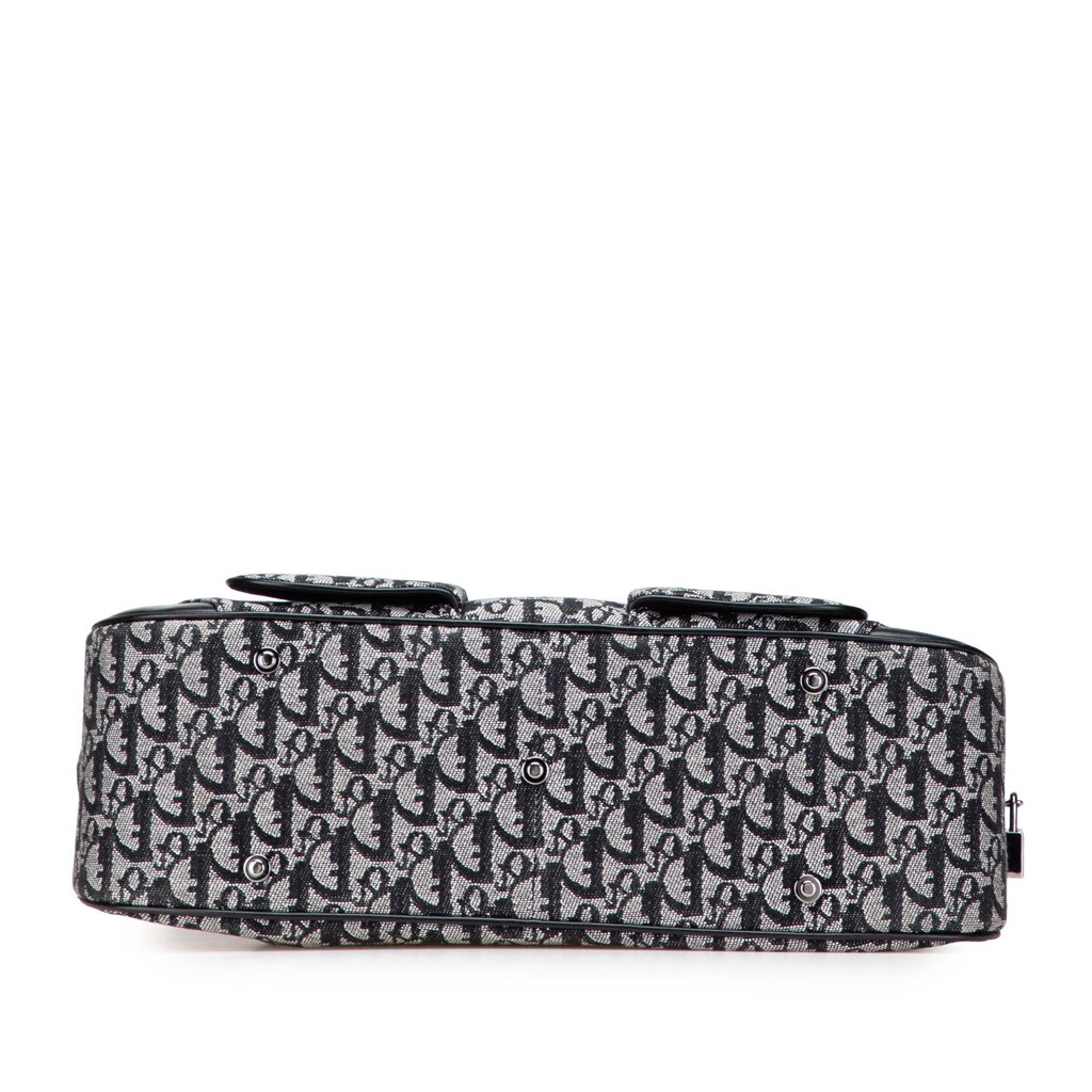 Dior Diorissimo Canvas Double Saddle Bowler Bag - 3