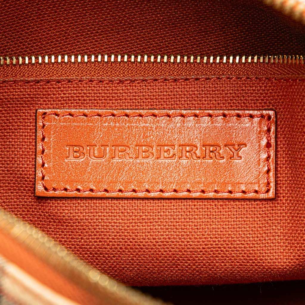 Burberry Small Haymarket Check Coated Canvas Blaze Satchel - Side view