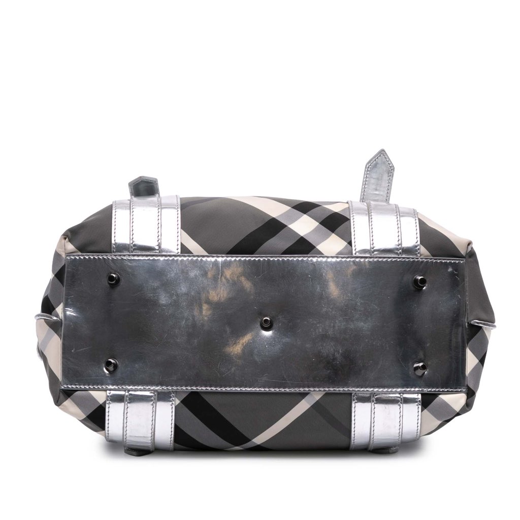 Burberry Medium Beat Check Nylon Victoria Tote - Image 6