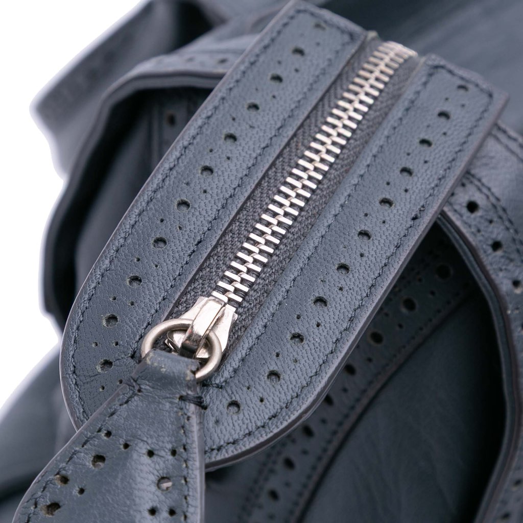 Balenciaga Lambskin Motocross Classic Riva Velo Satchel - Image 12