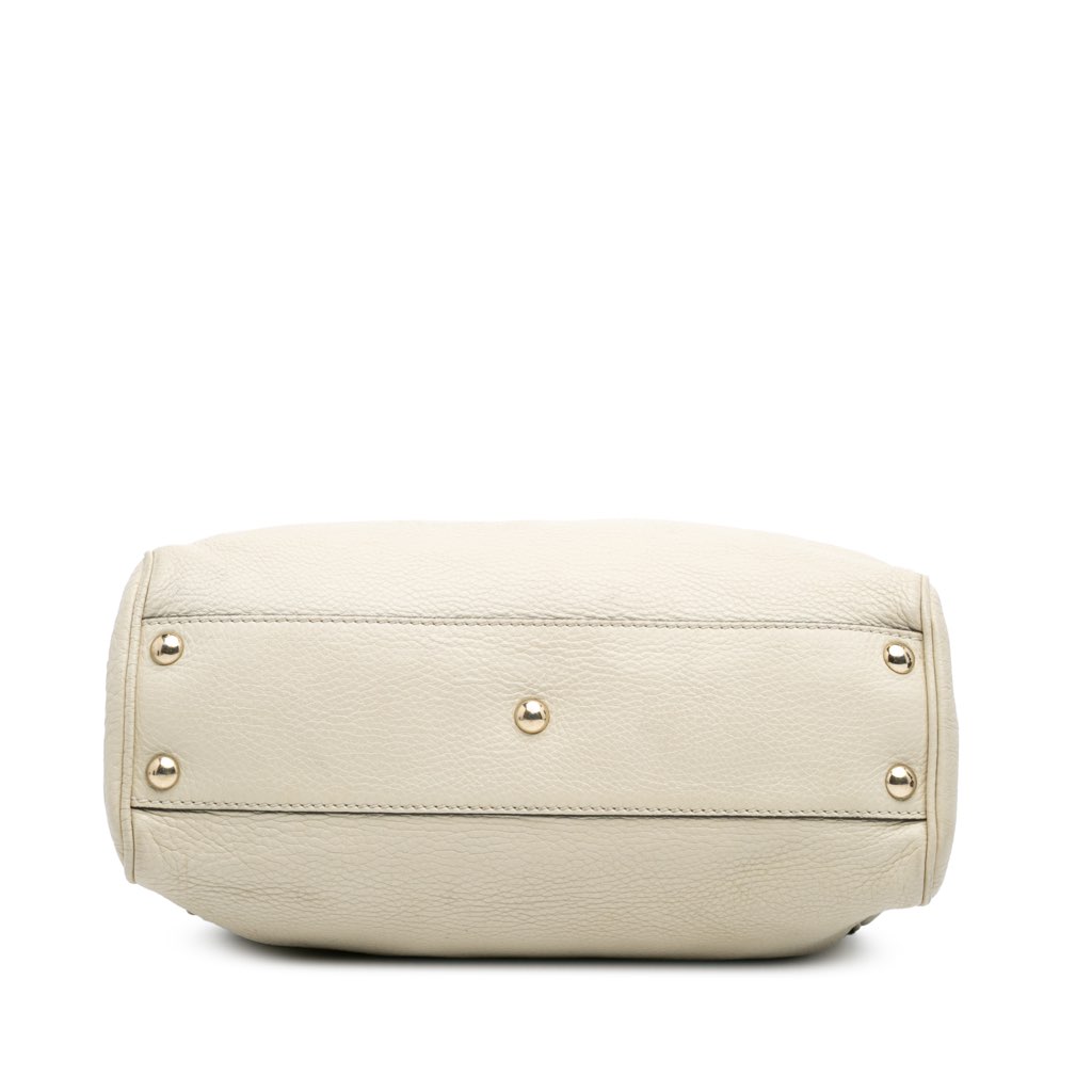 Gucci Small Calfskin Bamboo Shopper Satchel - 3