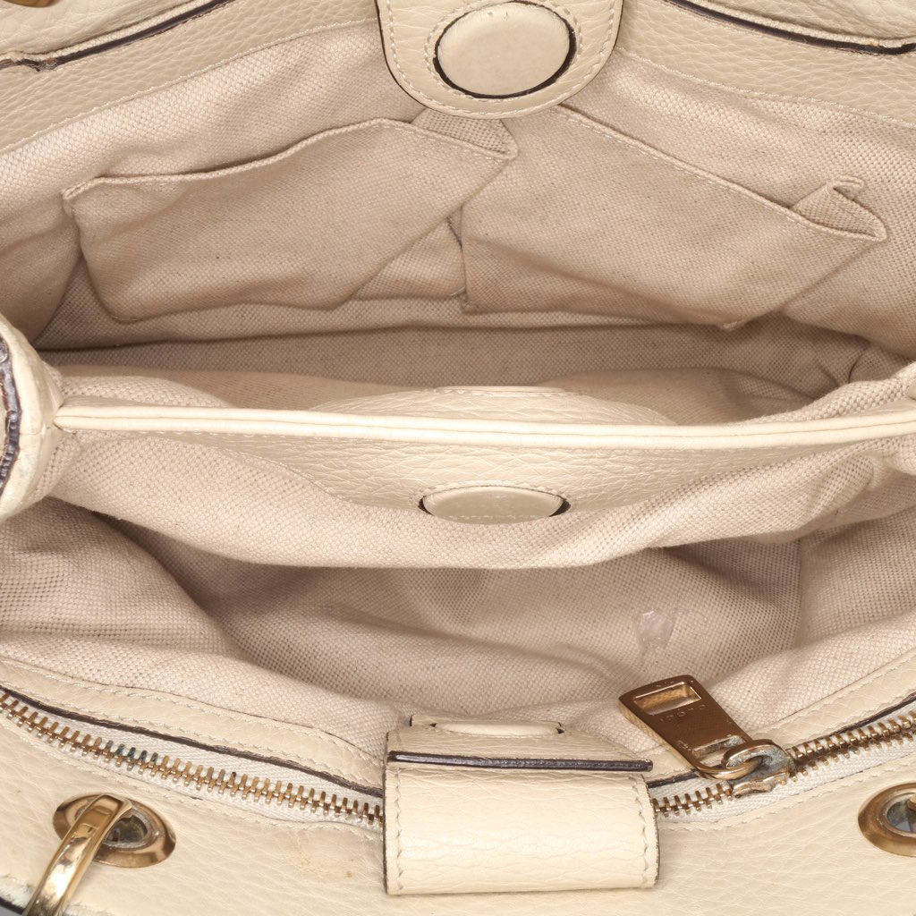 Gucci Small Calfskin Bamboo Shopper Satchel - 4