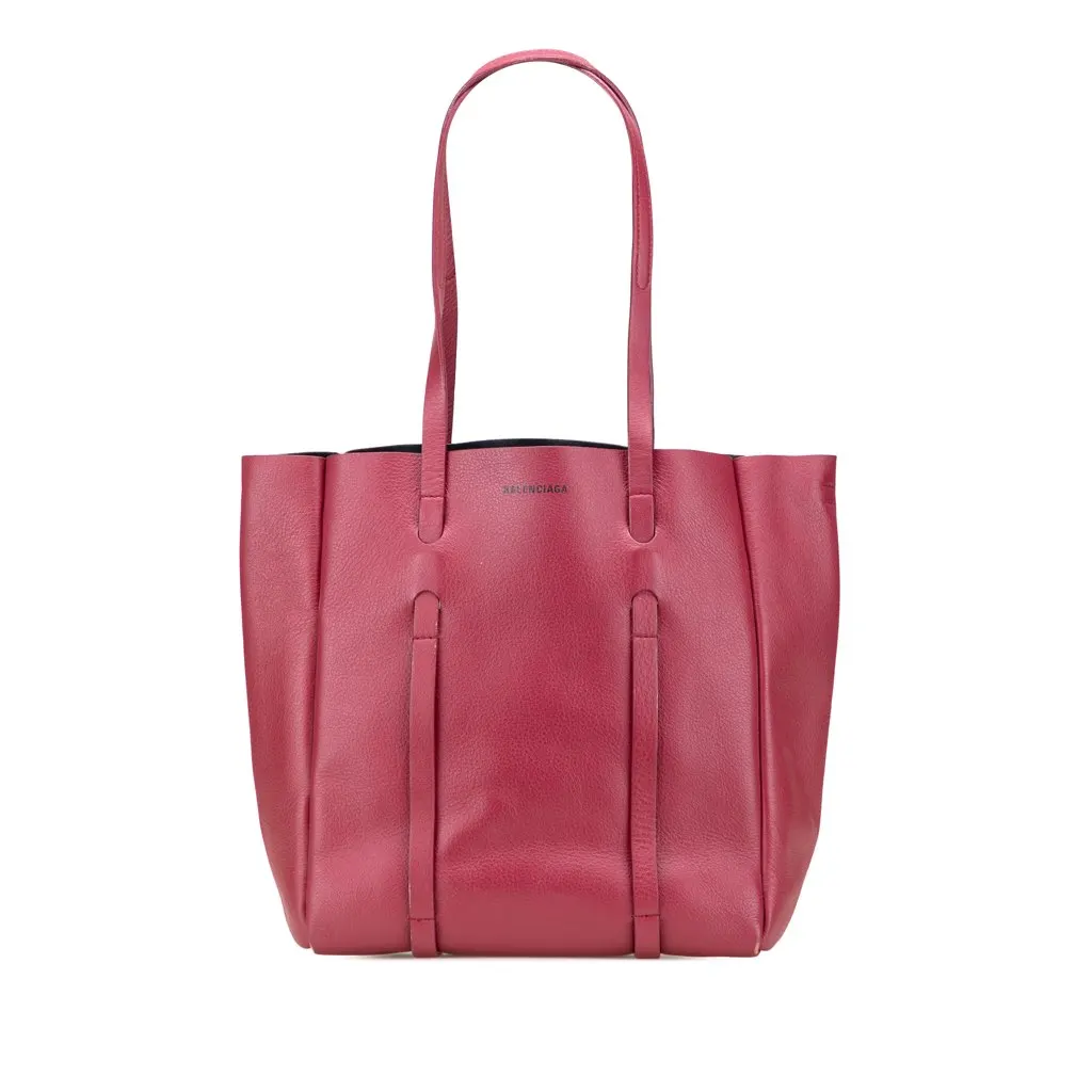 Balenciaga XS Leather Everyday Tote Red Leather Good - Front View