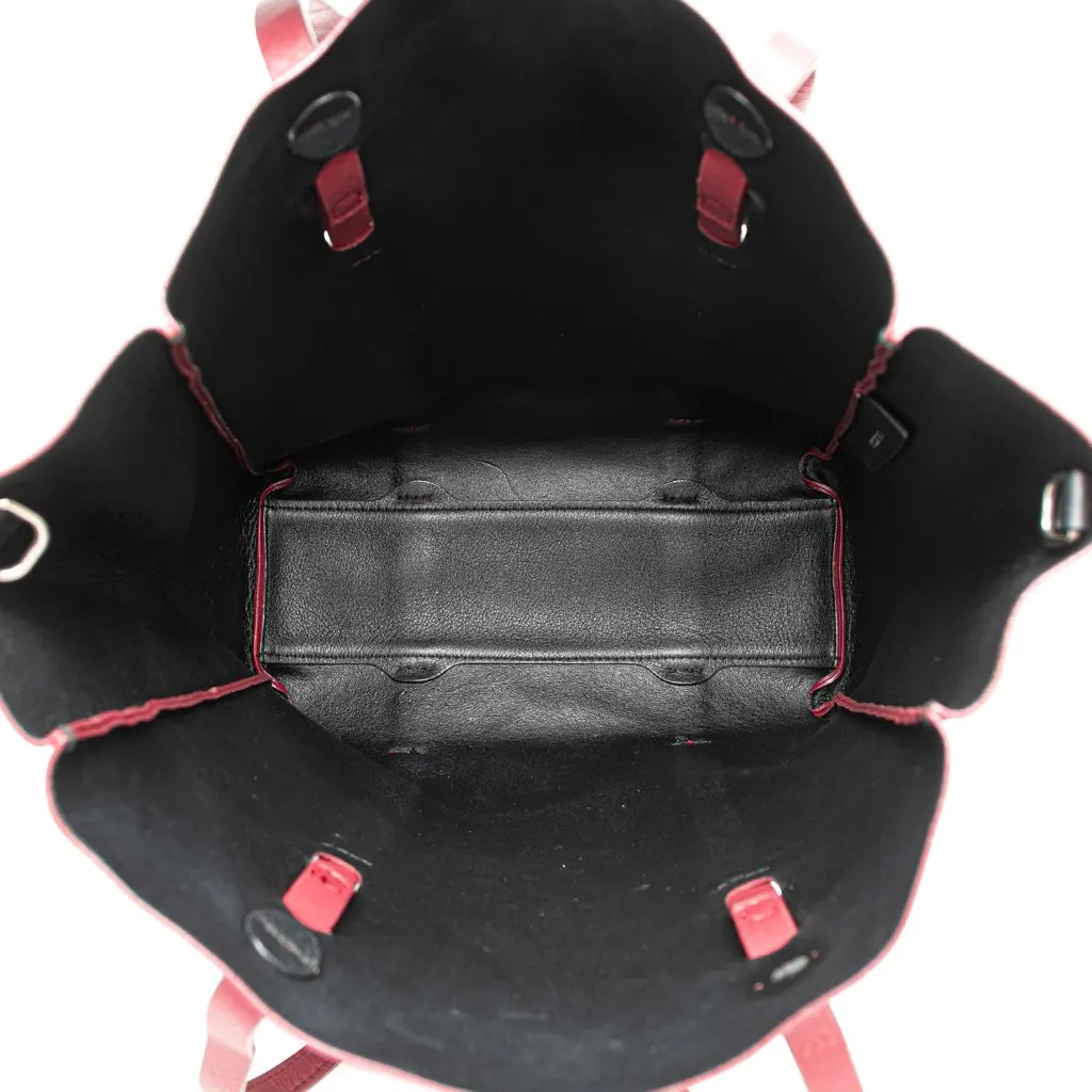 Balenciaga XS Leather Everyday Tote Red Leather Good - Model View