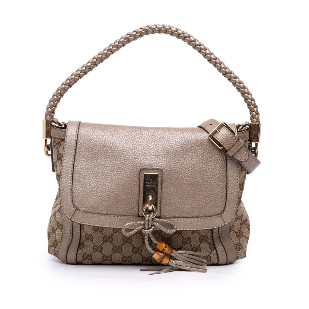 Gucci GG Canvas Bella Flap Satchel
