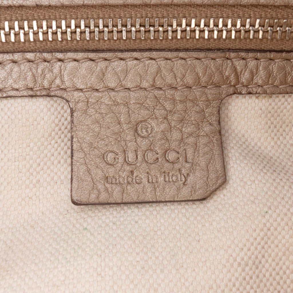 Gucci GG Canvas Bella Flap Satchel - Side view