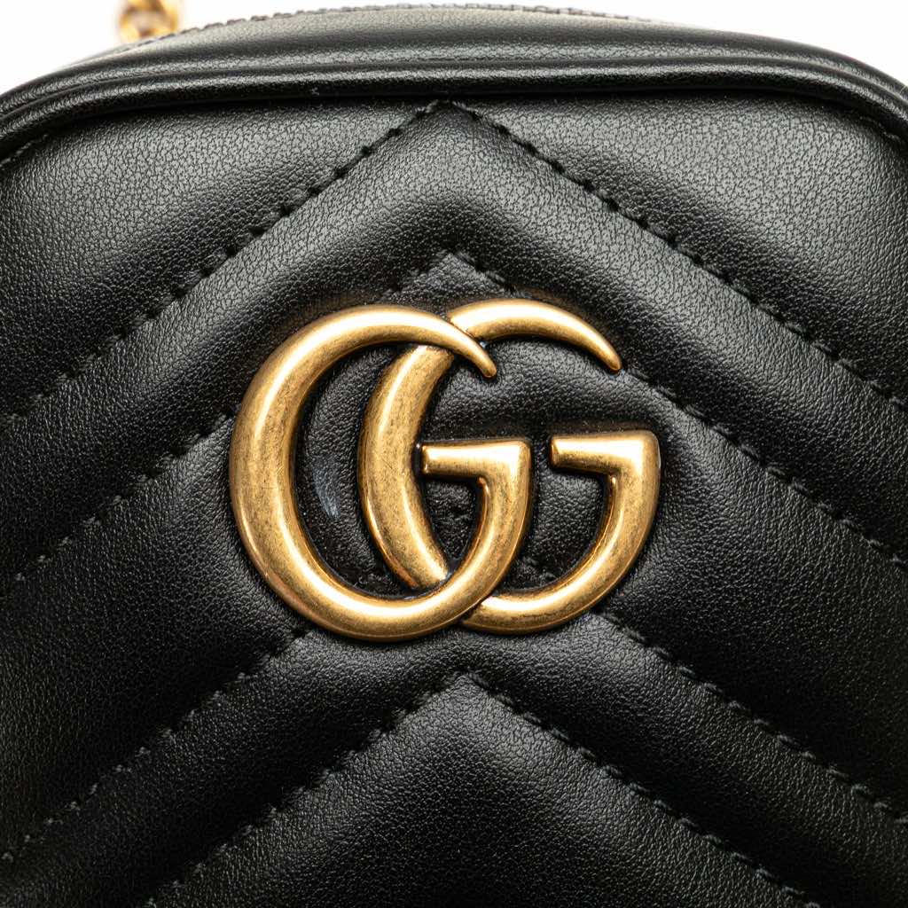 Gucci Mini GG Marmont Matelasse Leather Crossbody - Detail 2