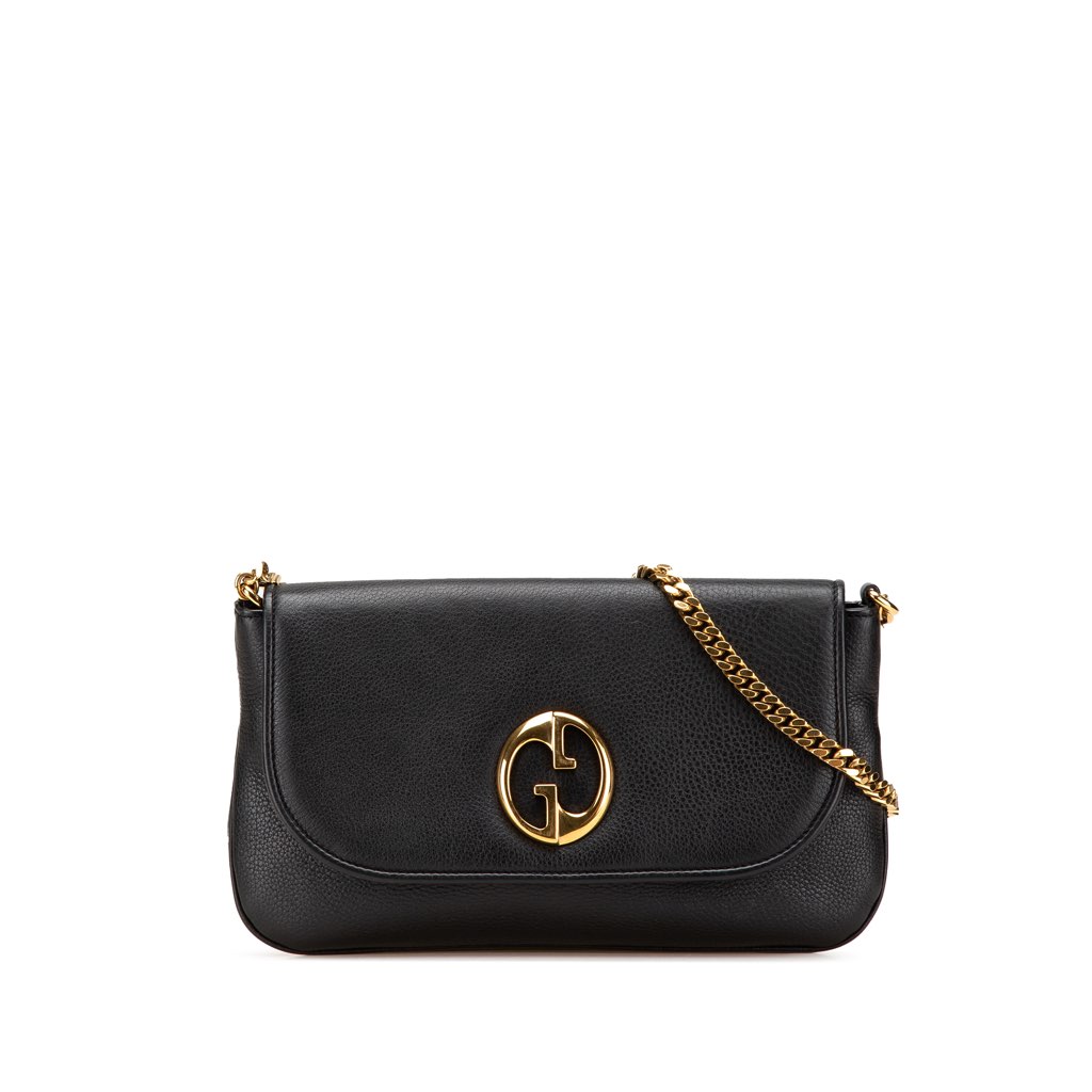 Gucci Medium Leather 1973 Chain Shoulder Bag