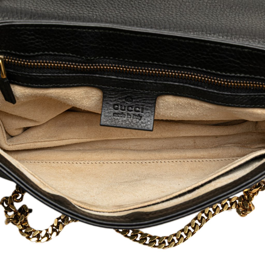 Gucci Medium Leather 1973 Chain Shoulder Bag - 4
