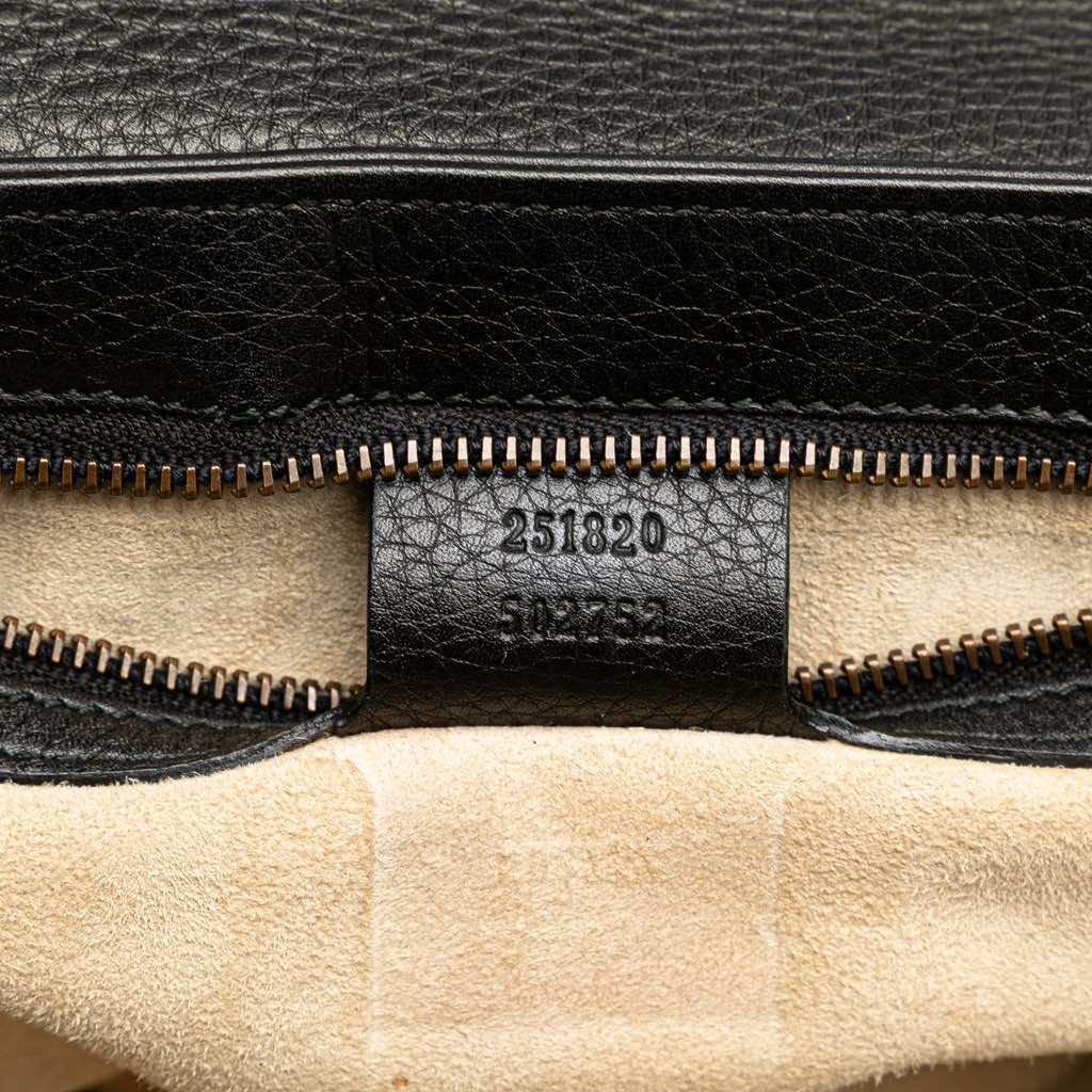 Gucci Medium Leather 1973 Chain Shoulder Bag - Detail 1