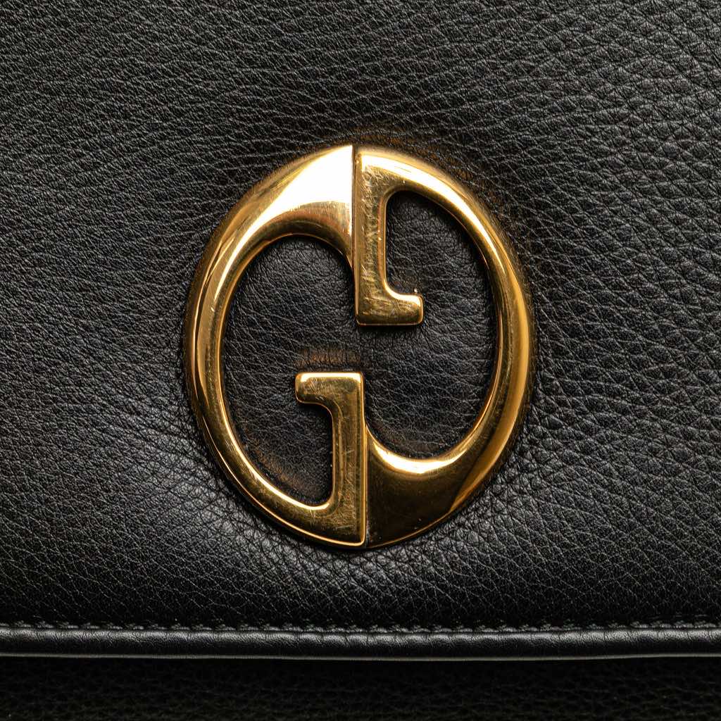 Gucci Medium Leather 1973 Chain Shoulder Bag - Image 10