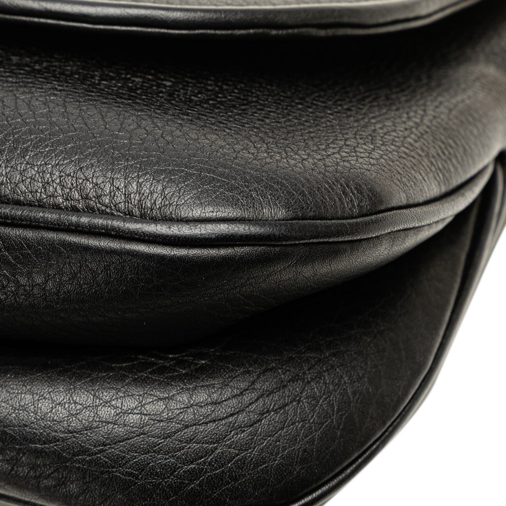 Gucci Medium Leather 1973 Chain Shoulder Bag - Image 12