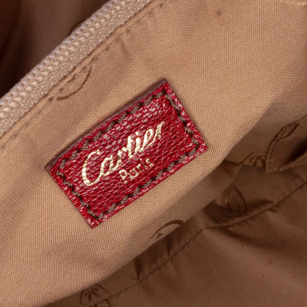 Cartier Medium Leather Marcello de Cartier Satchel Red Leather Good - Box View
