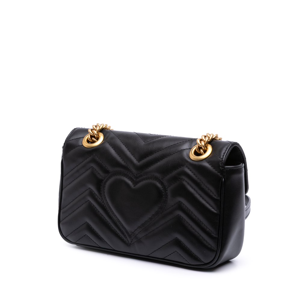 Gucci Mini GG Marmont Matelasse Leather Flap Crossbody - 2