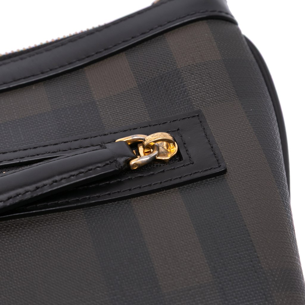 Burberry Smoke Check Coated Canvas Crossbody - Detail 1