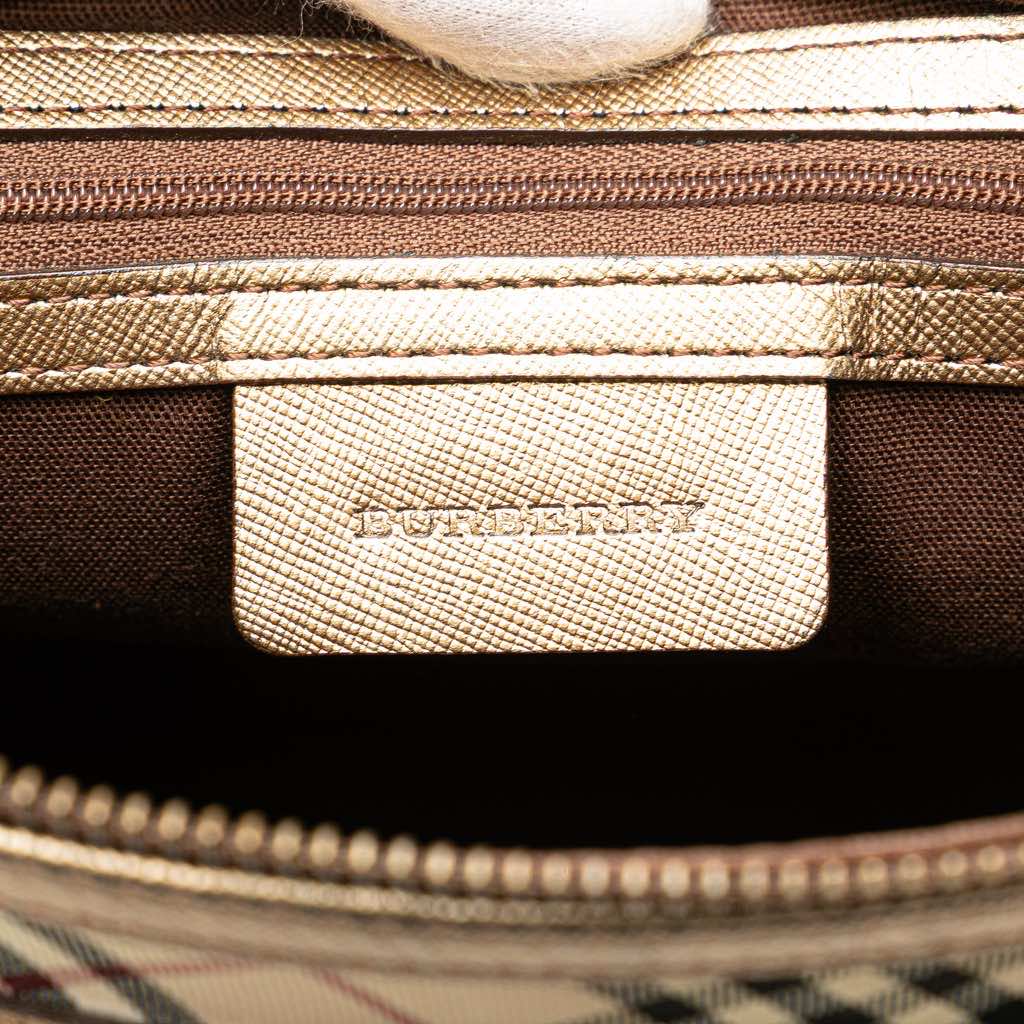 Burberry Nova Check Canvas Shoulder Bag - 5