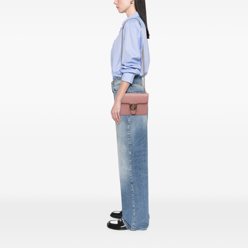 Gucci Small Dollar Calfskin Interlocking G Crossbody - Image 12