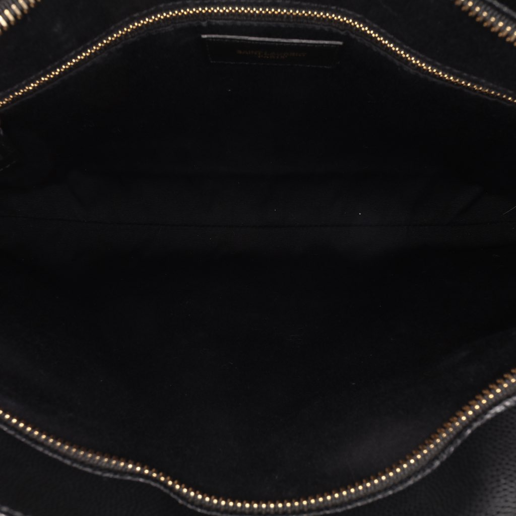 Saint Laurent Medium Chevron Grain De Poudre Tribeca Shopping Tote - 4