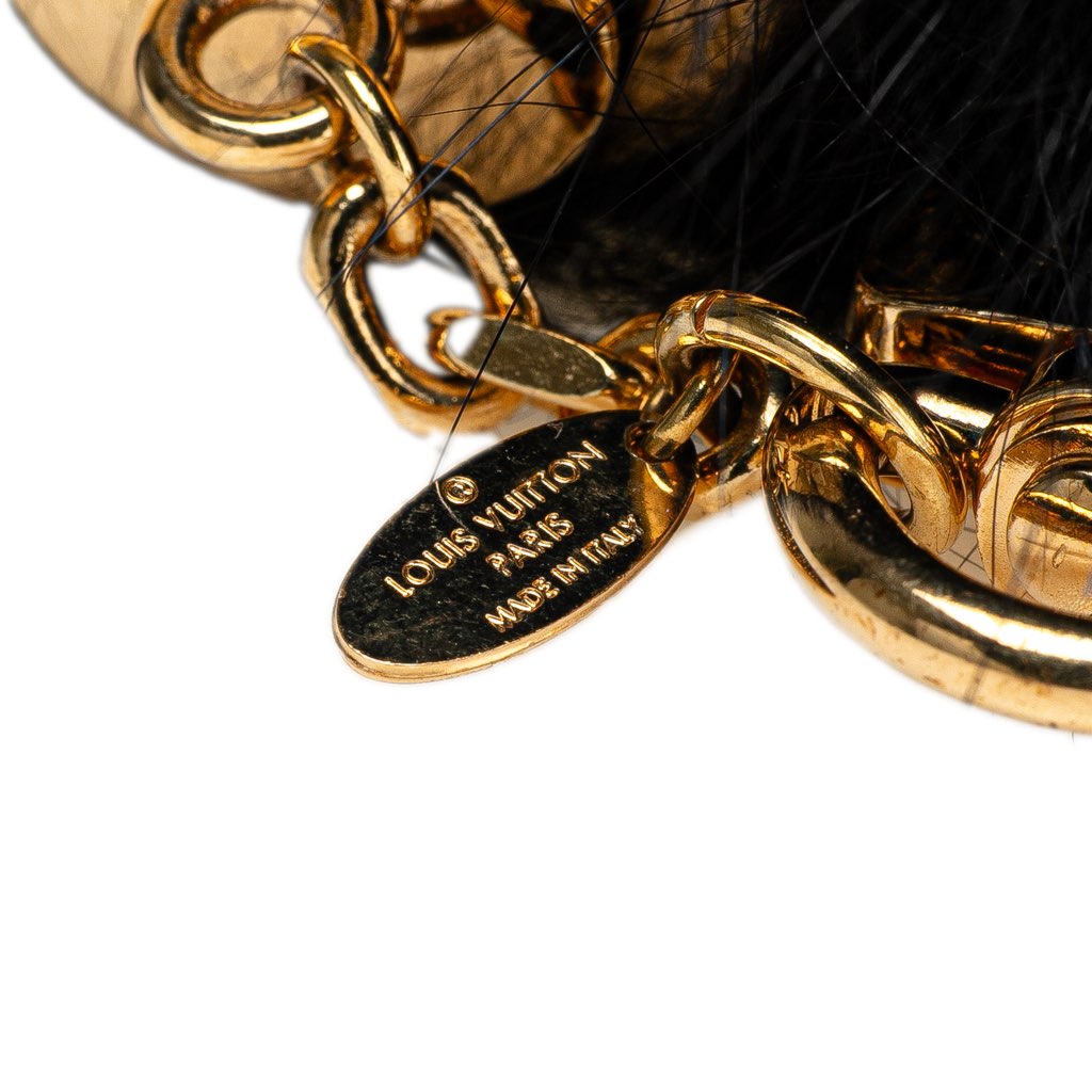 Louis Vuitton Fox Fur Fuzzy Bubble Bag Charm - Image 6