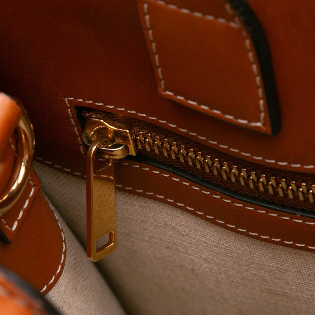 Celine Small Triomphe Canvas Maillon Vertical Cabas Satchel - Image 10