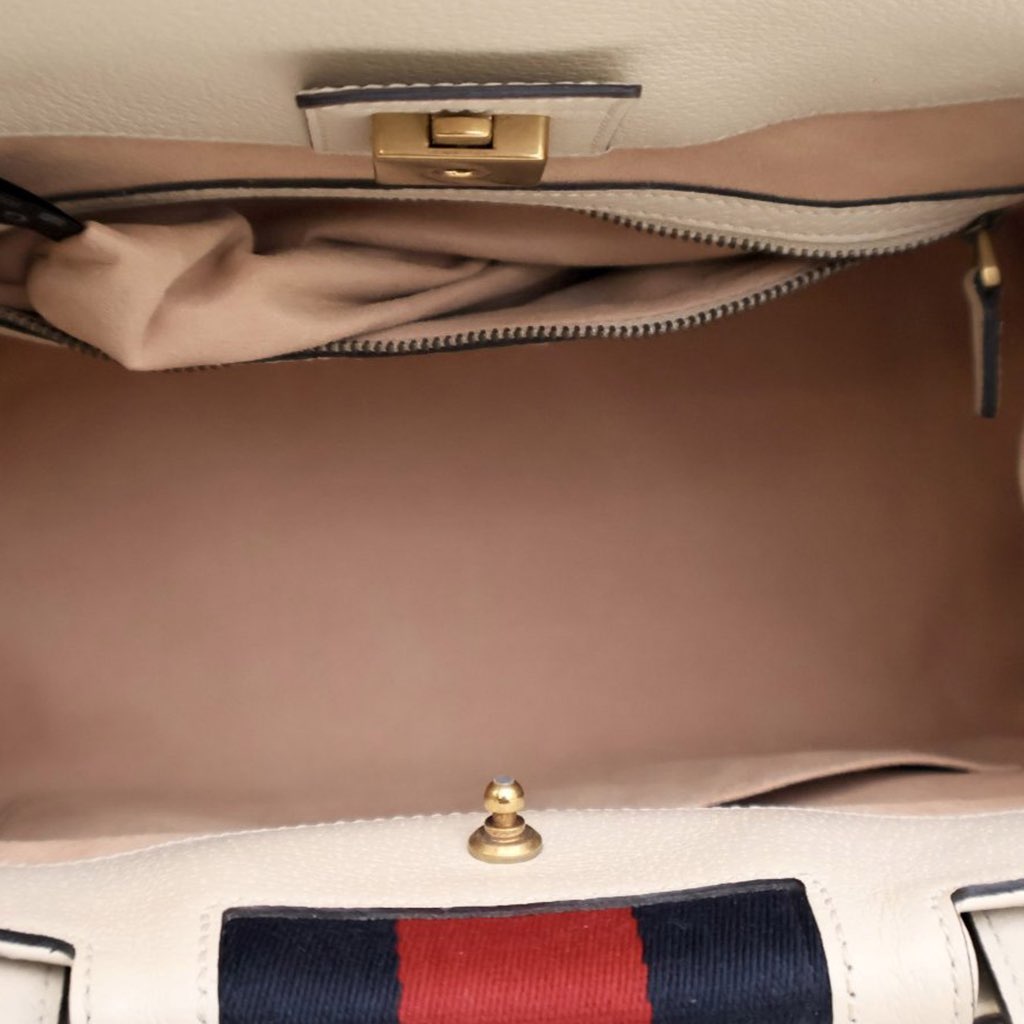 Gucci Medium Web Linea Butterfly Totem Satchel - 5