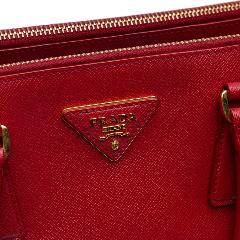 Prada Small Saffiano Lux Galleria Double Zip Satchel - 5