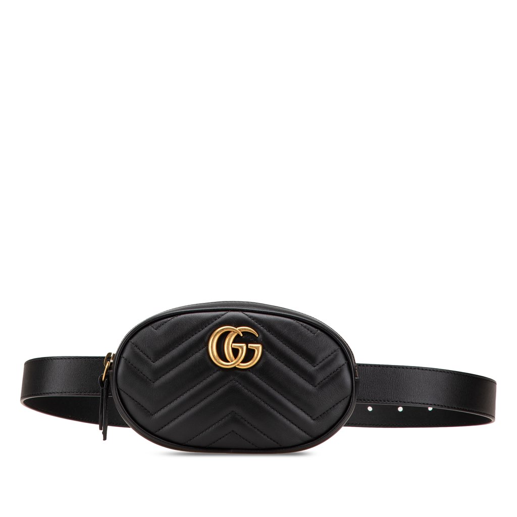Gucci GG Marmont Matelasse Leather Belt Bag