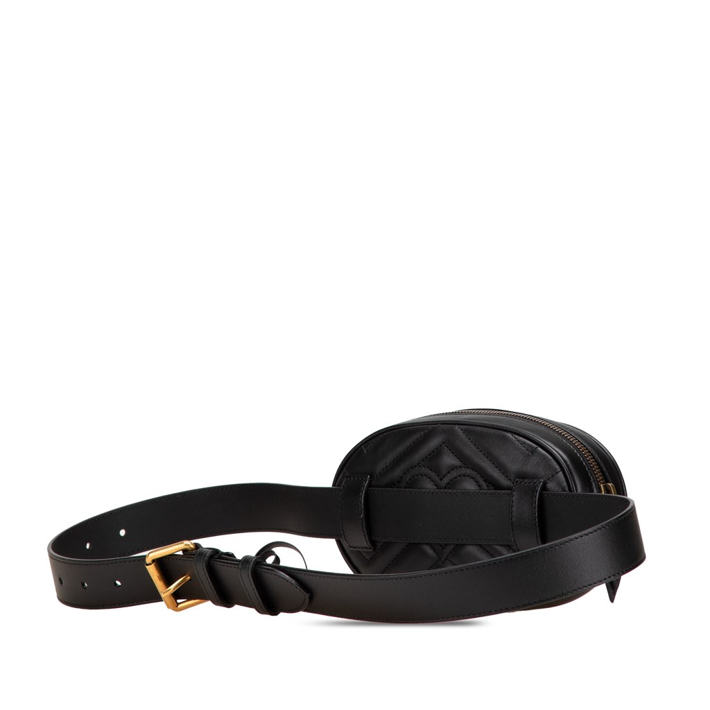 Gucci GG Marmont Matelasse Leather Belt Bag - 2