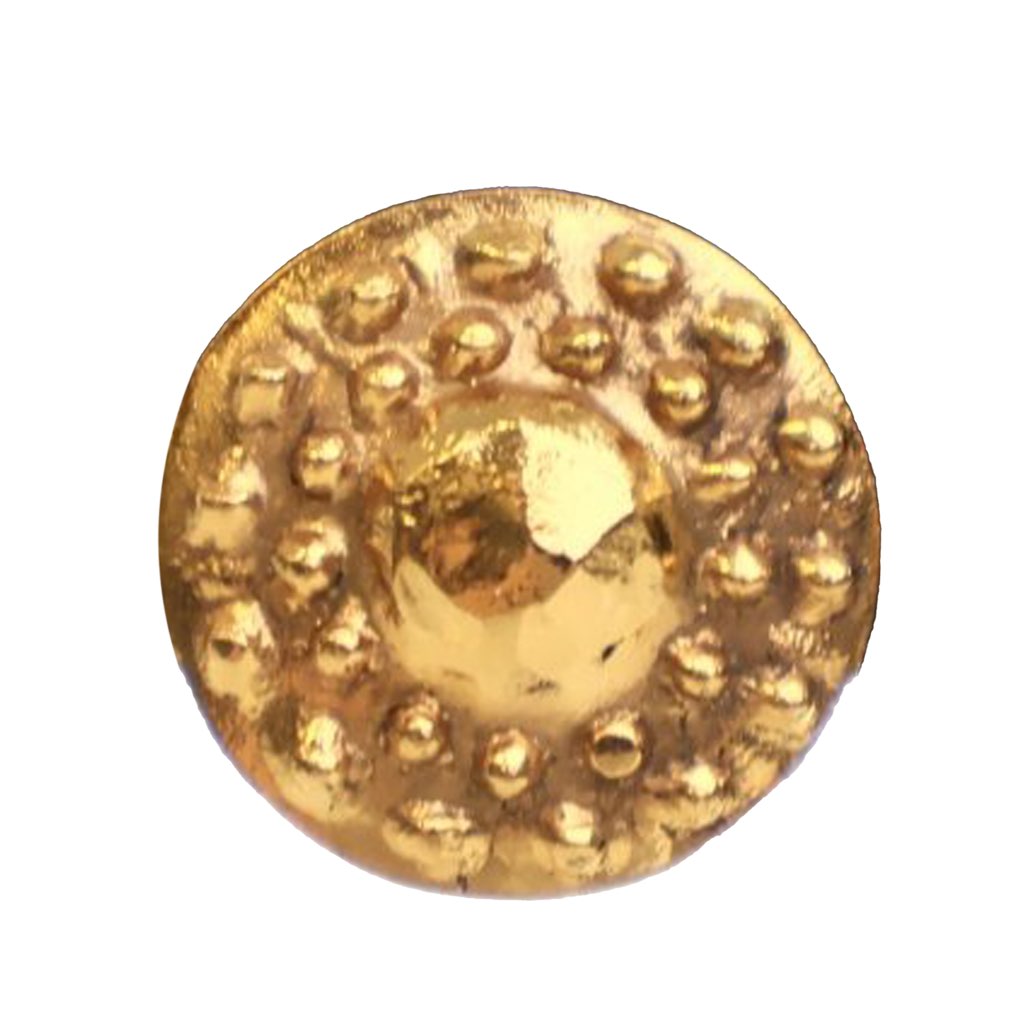 Chanel Gold Plated Round Clip On Earrings - 3