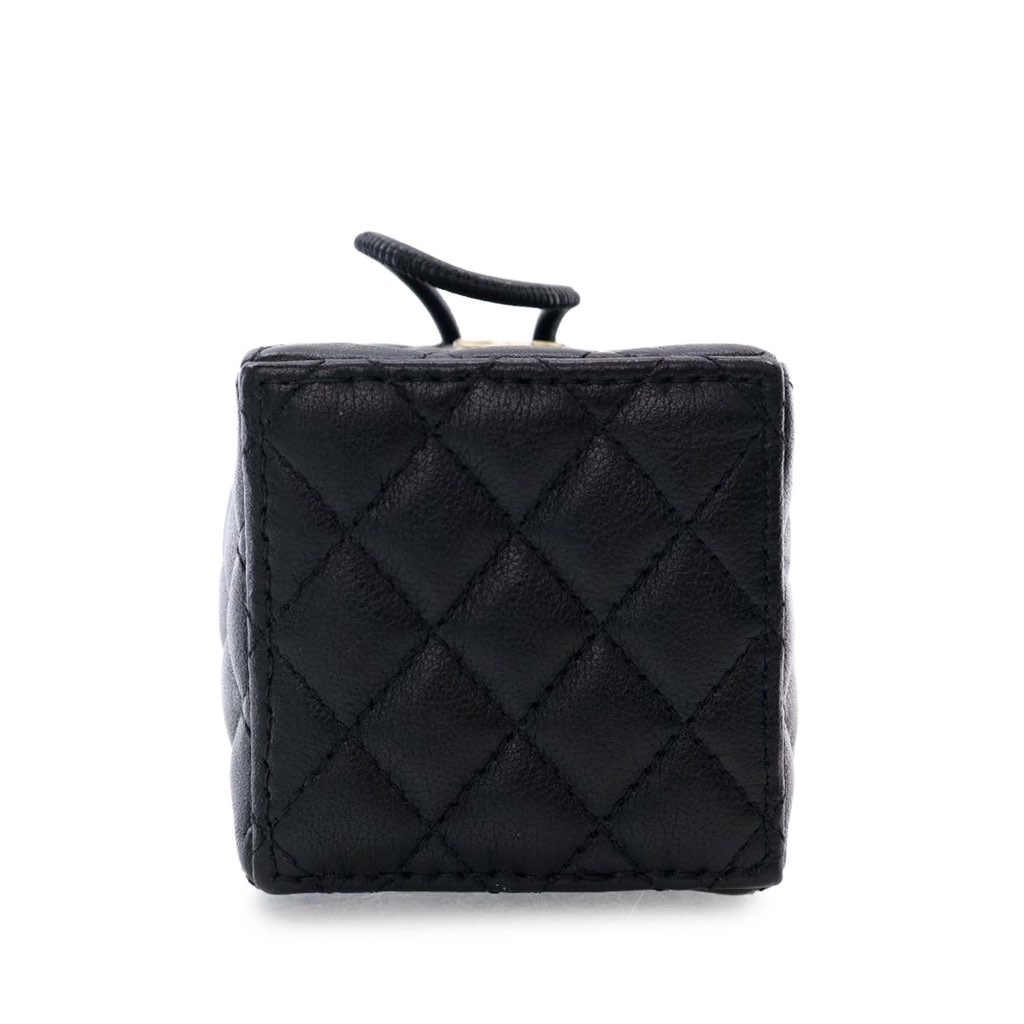 Chanel Mini Quilted Calfskin Drawstring Bucket Bag - 5