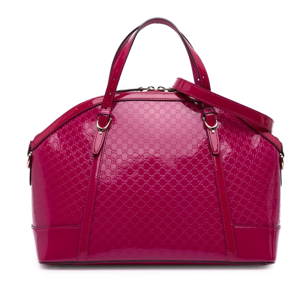 Gucci Large Microguccissima Patent Nice Dome Satchel