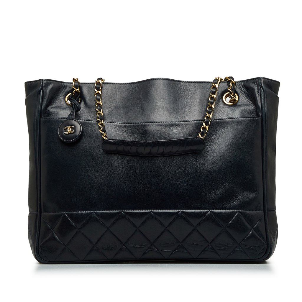 Chanel Quilted Lambskin Tote Bag