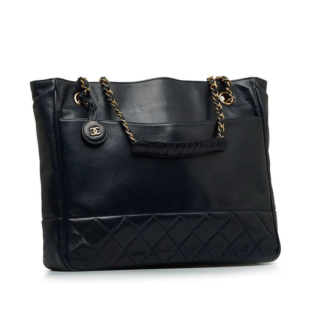 Chanel Quilted Lambskin Tote Bag - 2