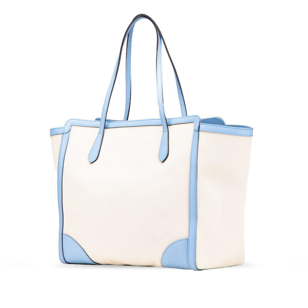 Gucci Medium Canvas Swing Tote - Back view