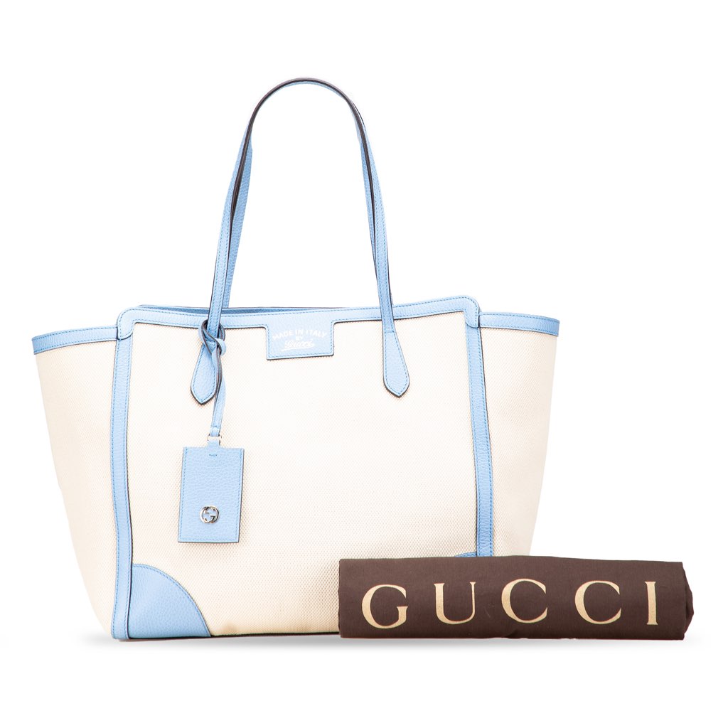 Gucci Medium Canvas Swing Tote - Image 13