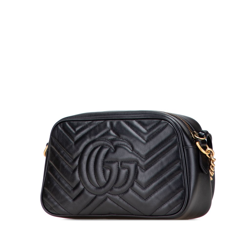 Gucci Small GG Marmont Matelasse Leather Crossbody - Back view
