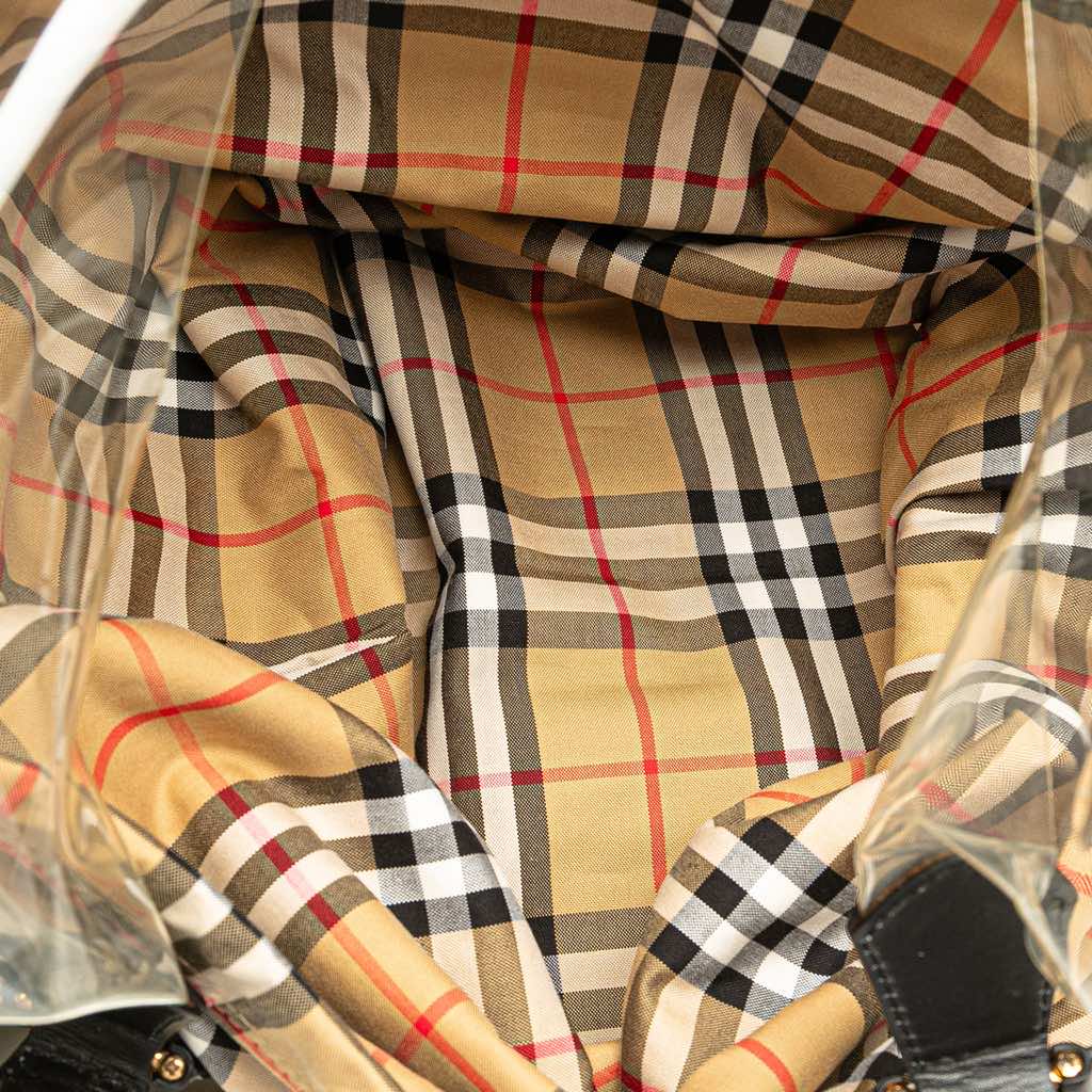 Burberry PVC and House Check Canvas Shopper Tote - 4