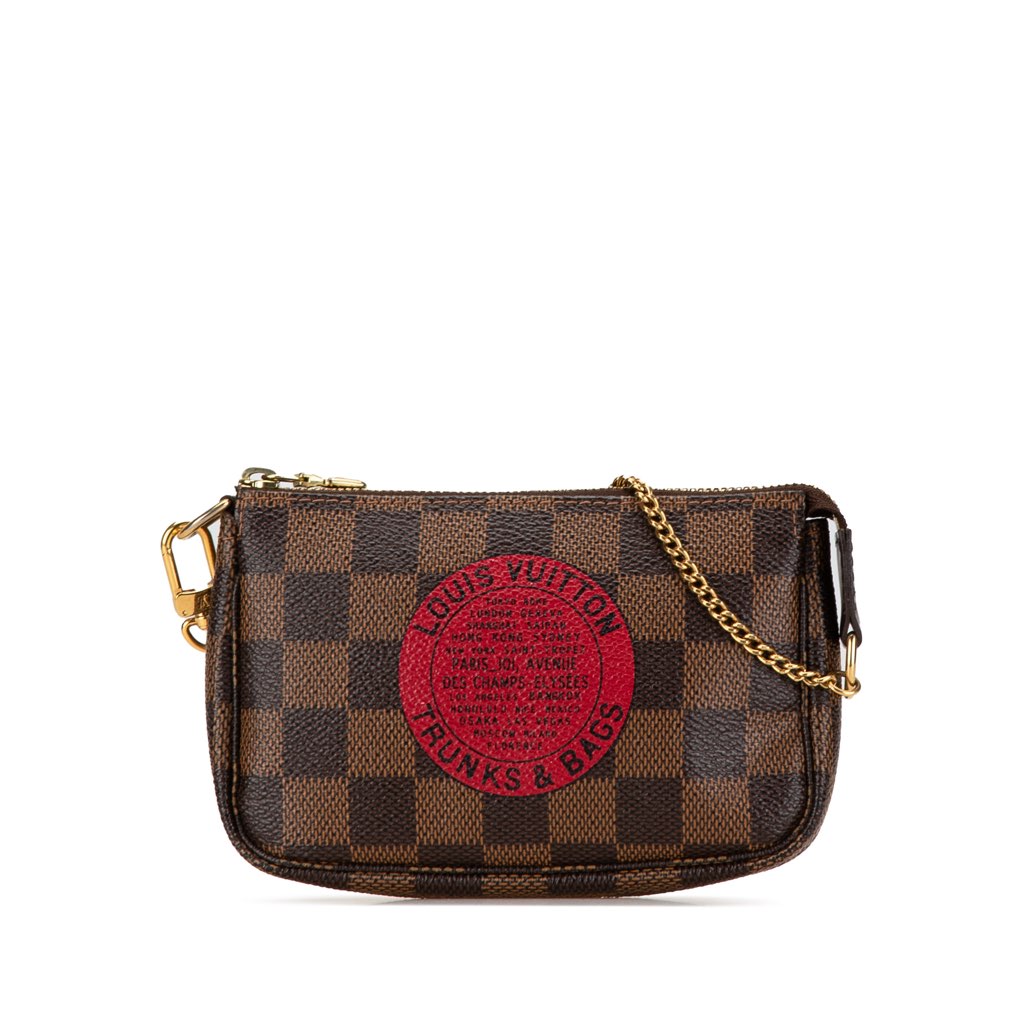 Louis Vuitton Damier Ebene Trunks and Bags Mini Pochette Accessoires