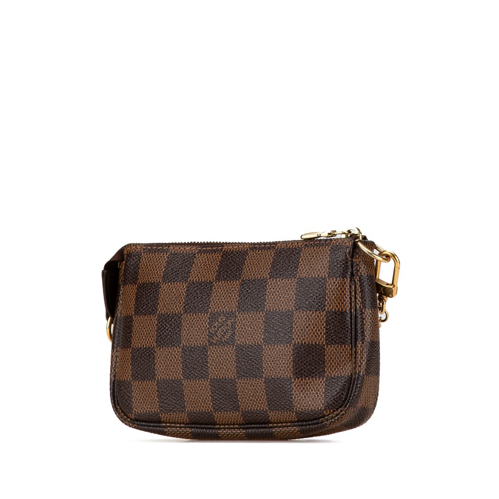 Louis Vuitton Damier Ebene Trunks and Bags Mini Pochette Accessoires - Back view